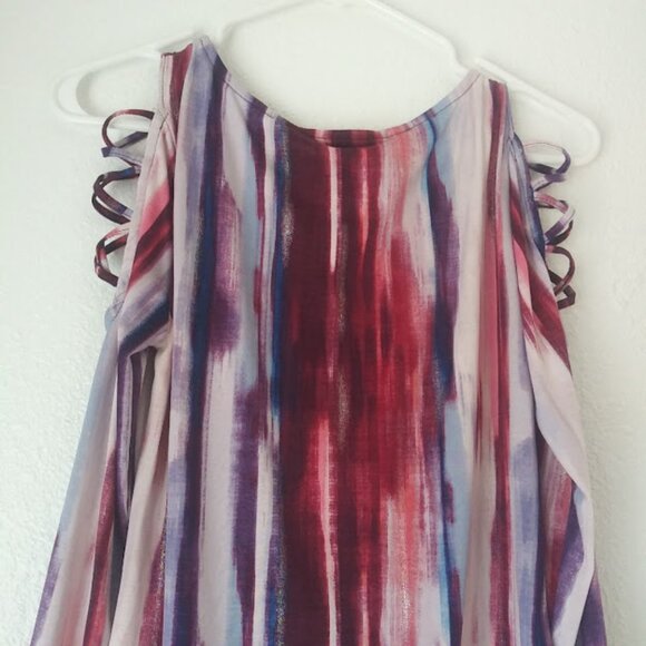 Jennifer Lopez multicolored striped XS women's striped blouse - Picture 5 of 13